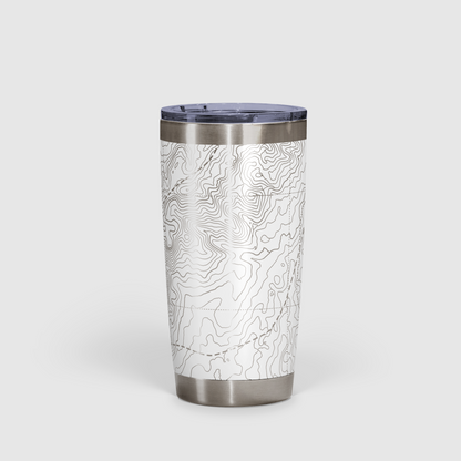 Peak Perspective - The Topo All Over Design Tumbler 20oz