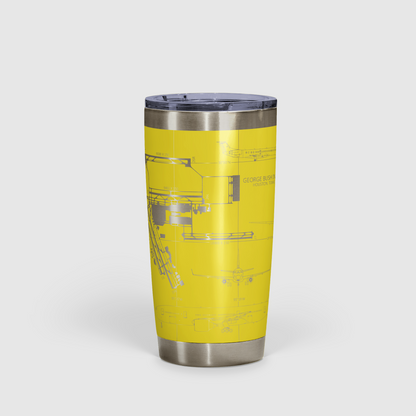 George Bush Intercontinental (IAH) Airport Diagram Tumbler 20oz