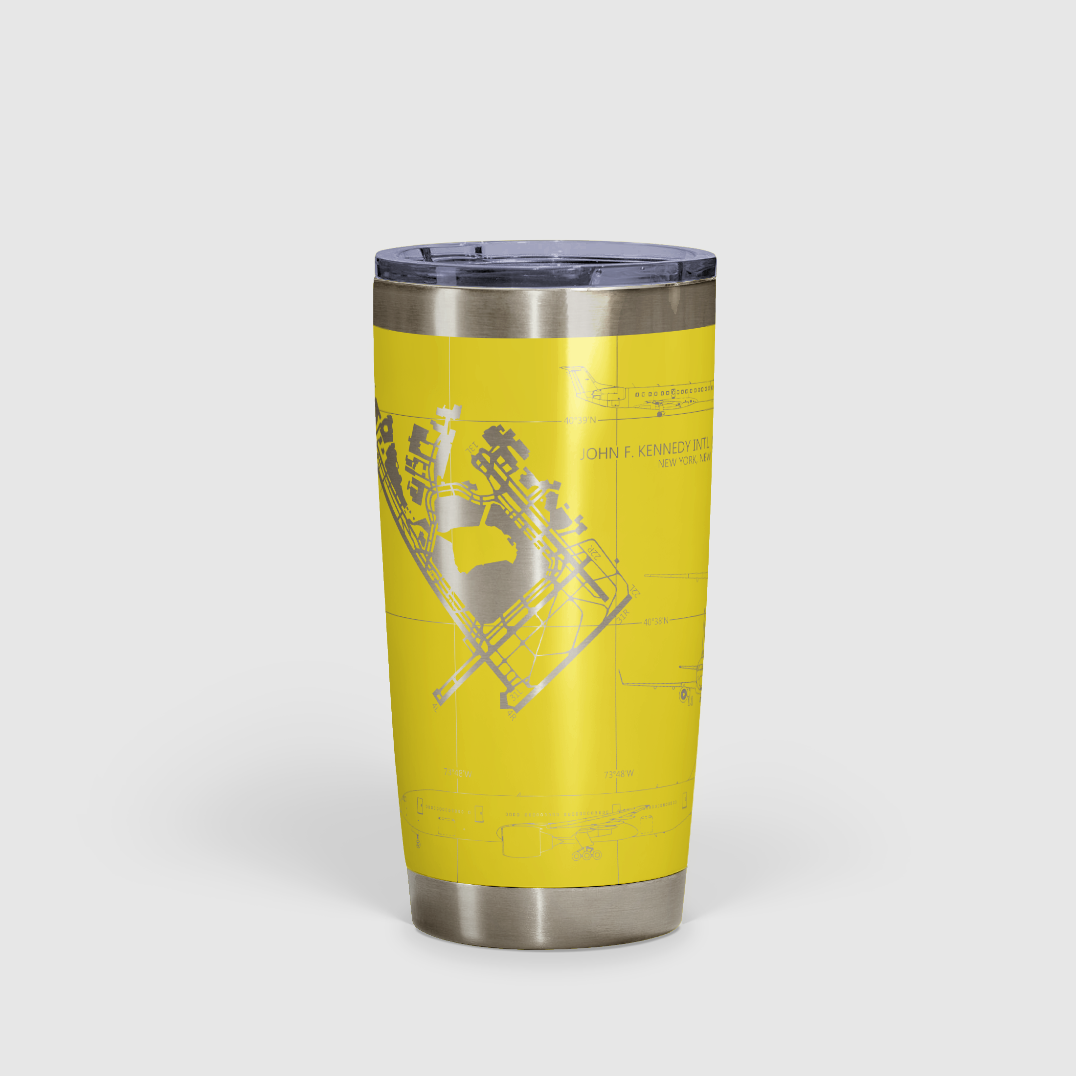 John F. Kennedy International (JFK) Airport Diagram Tumbler 20oz