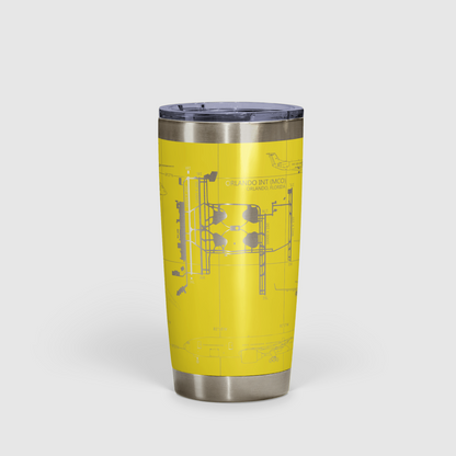 Orlando INTL (MCO) Airport Diagram Tumbler 20oz