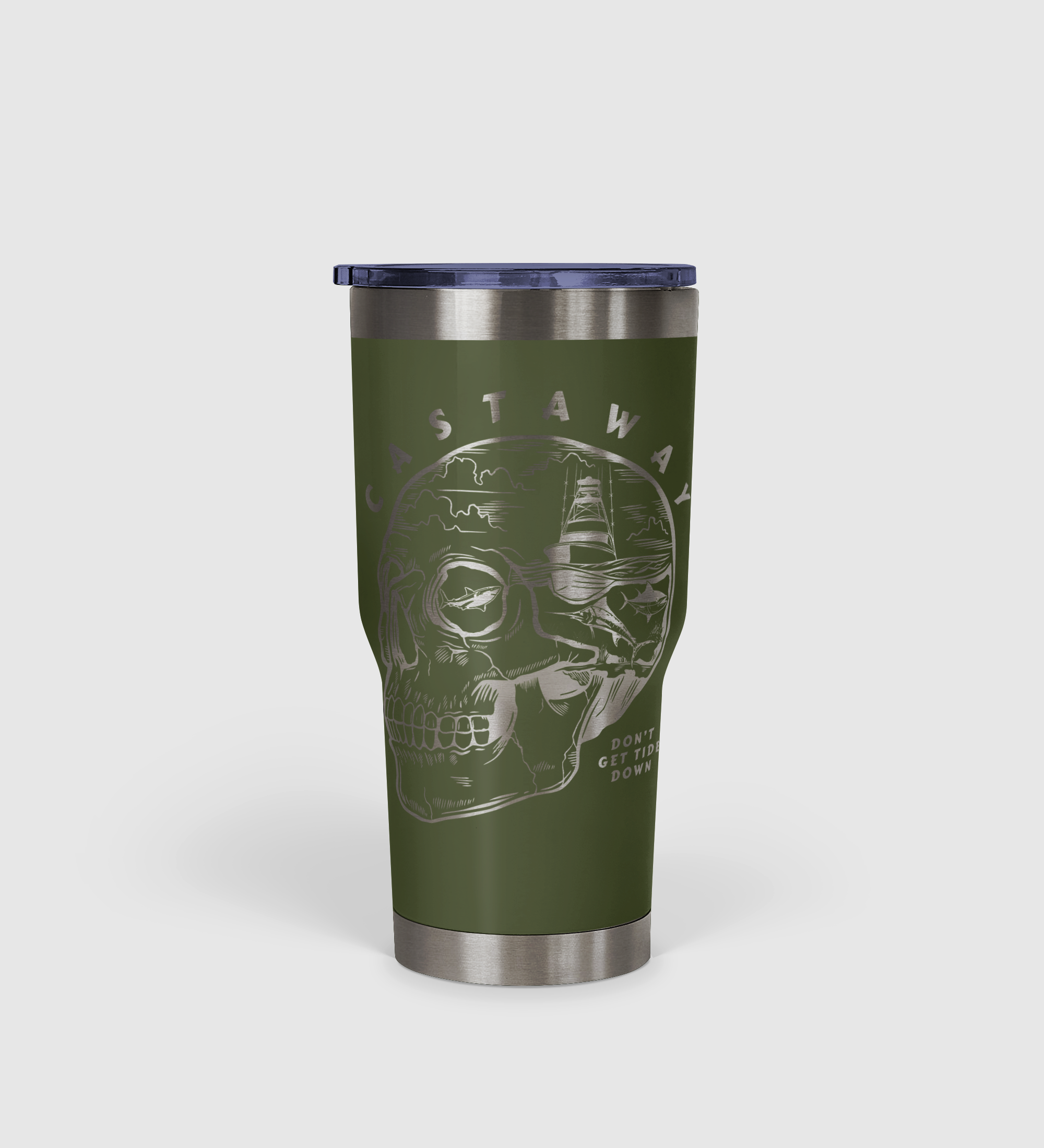 Castaway - Don't Get Tide Down Tumbler 30oz