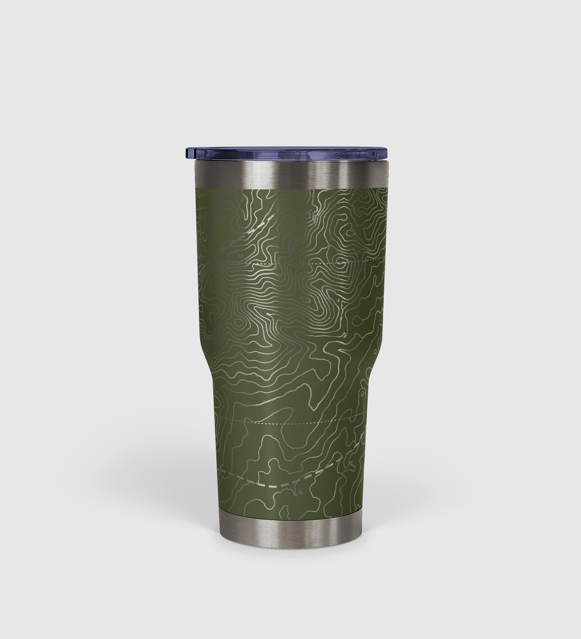 Peak Perspective - The Topo All Over Design Tumbler 30oz