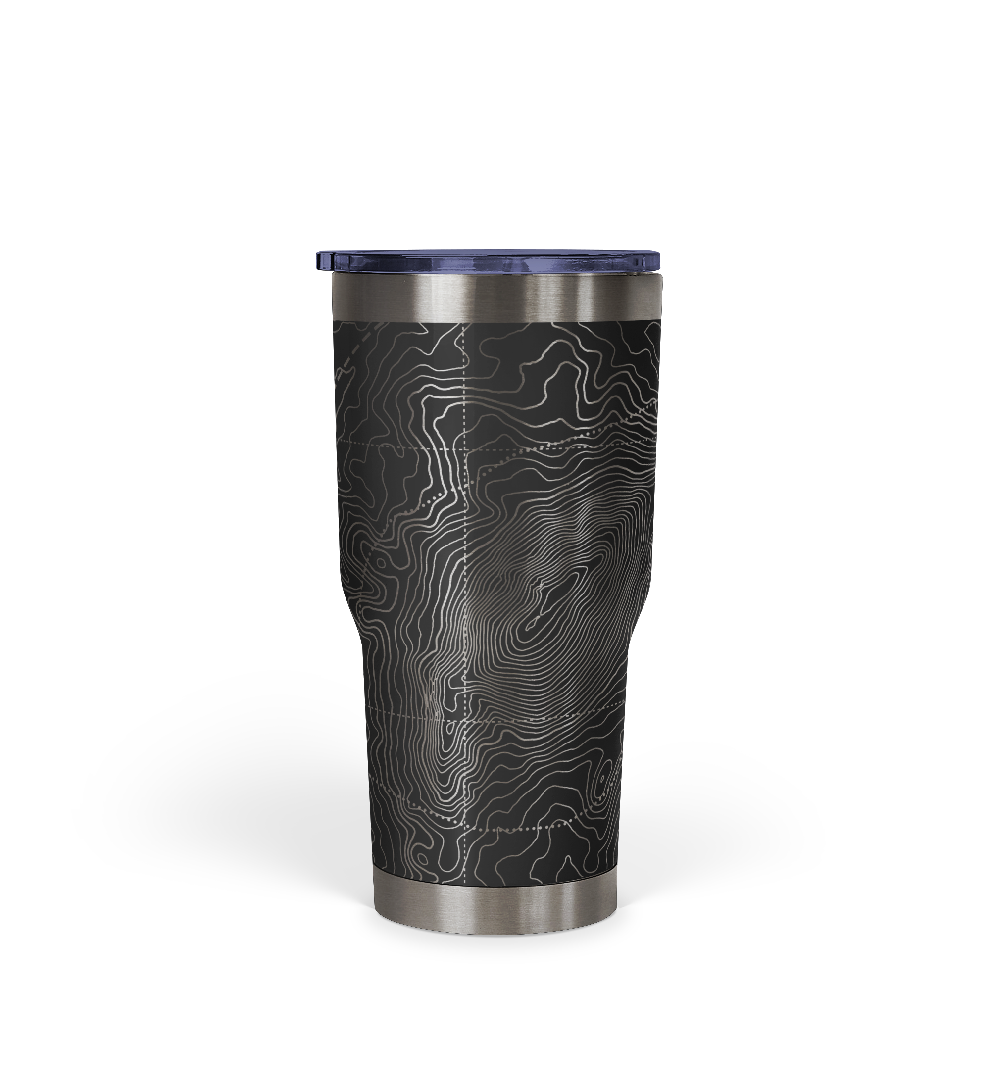 Peak Perspective - The Topo All Over Design Tumbler 30oz