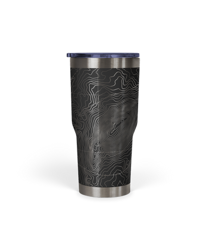 Peak Perspective - The Topo All Over Design Tumbler 30oz