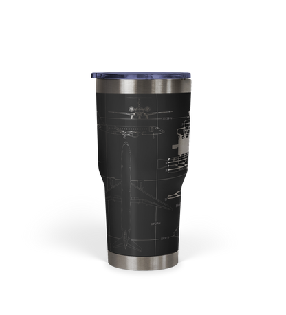 Hartsfield–Jackson Atlanta International (ATL) Airport Diagram Tumbler 30oz