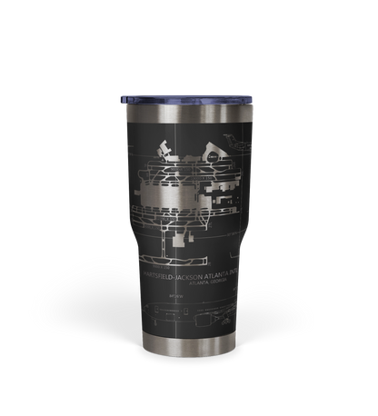 Hartsfield–Jackson Atlanta International (ATL) Airport Diagram Tumbler 30oz