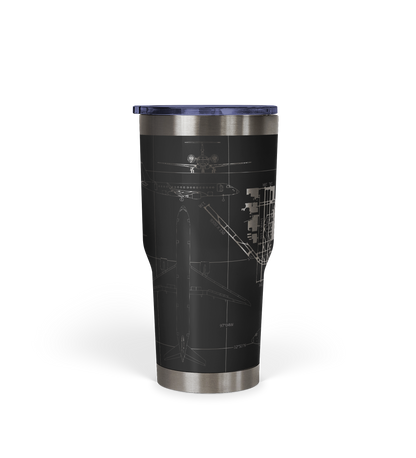 Dallas-Fort Worth International (DFW) Airport Diagram Tumbler 30oz