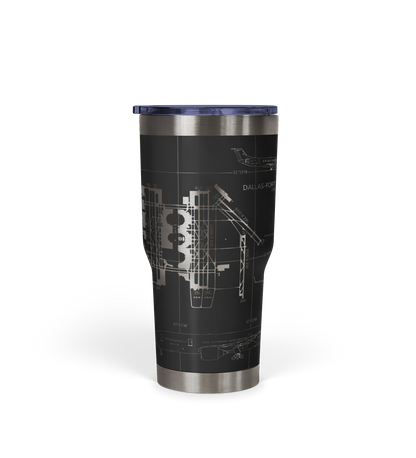 Dallas-Fort Worth International (DFW) Airport Diagram Tumbler 30oz