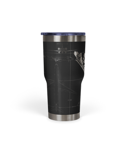 John F. Kennedy International (JFK) Airport Diagram Tumbler 30oz