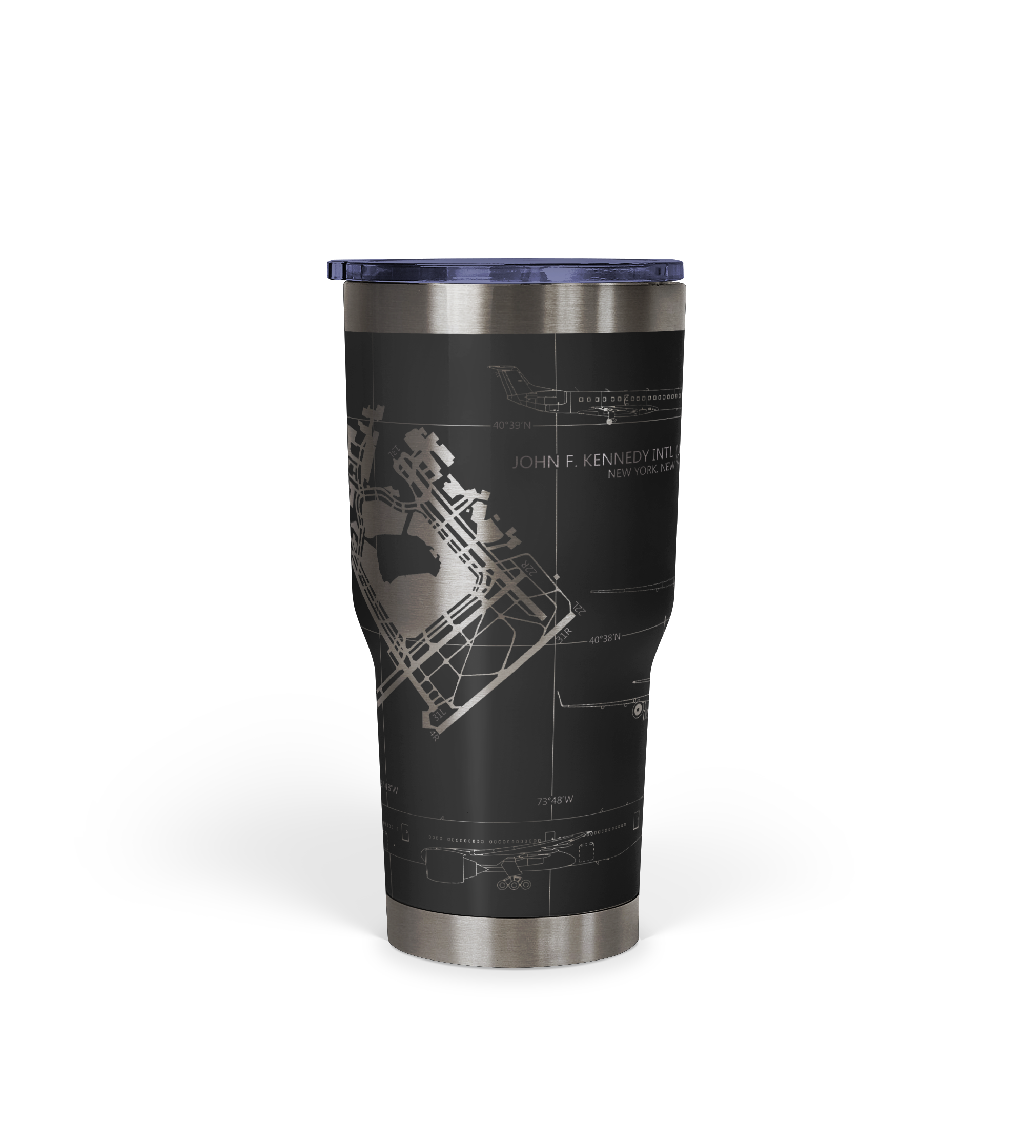 John F. Kennedy International (JFK) Airport Diagram Tumbler 30oz