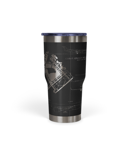 John F. Kennedy International (JFK) Airport Diagram Tumbler 30oz