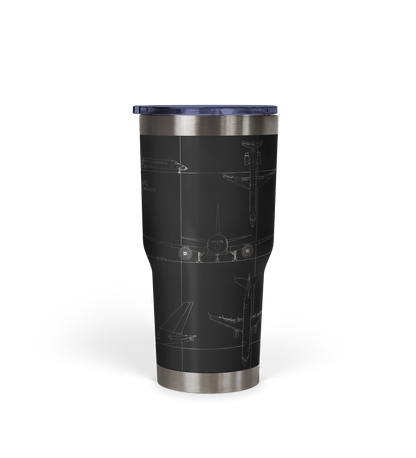 Las Vegas Harry Reid International (LAS) Airport Diagram Tumbler 30oz