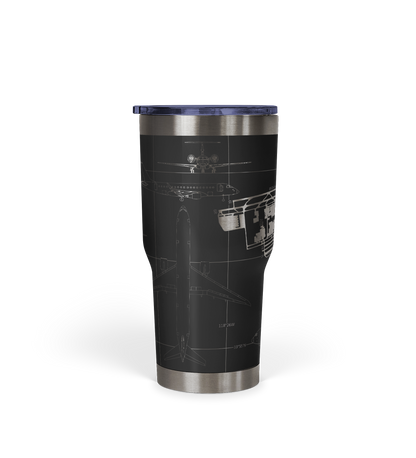 Los Angeles International (LAX) Airport Diagram Tumbler 30oz