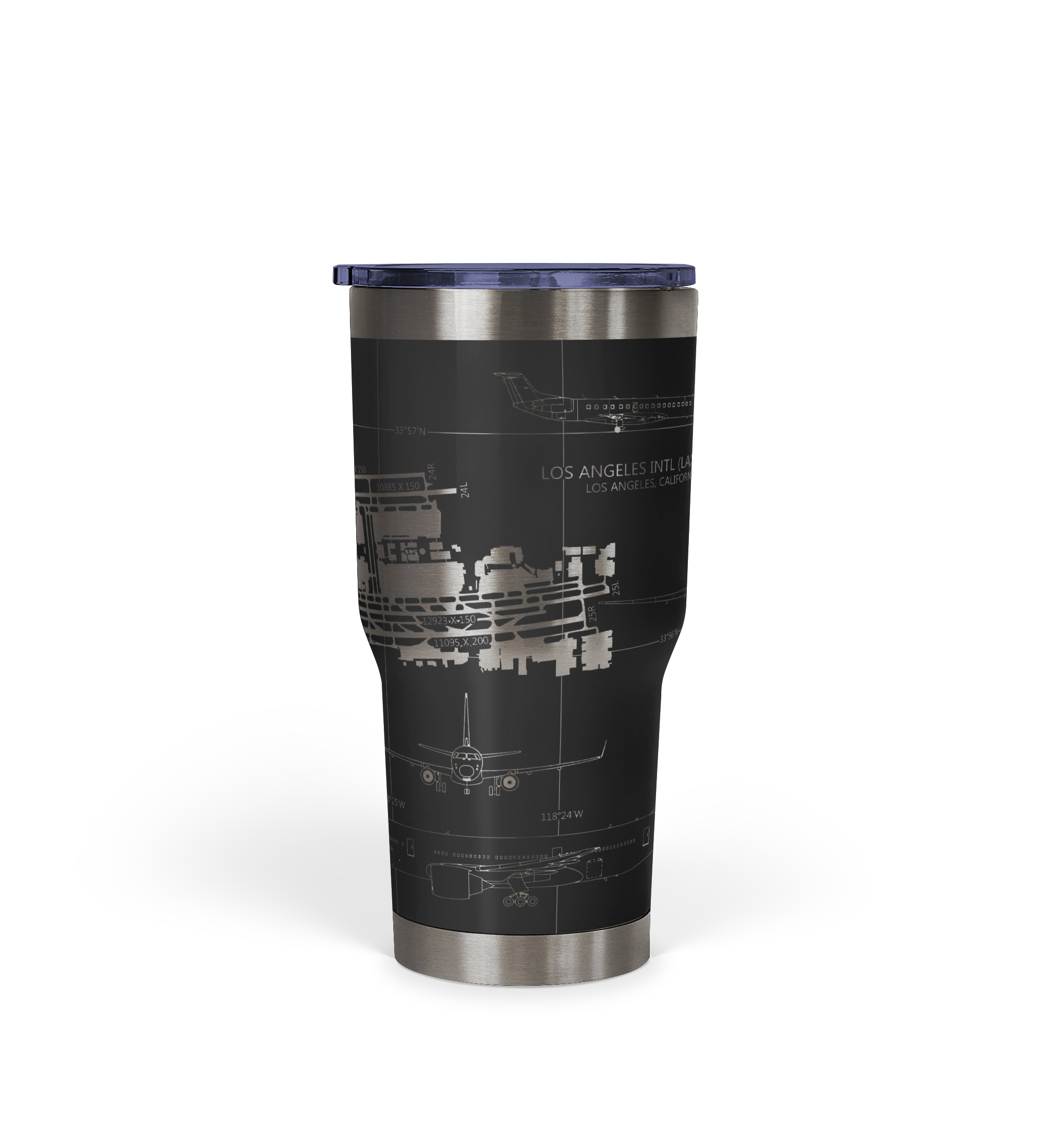 Los Angeles International (LAX) Airport Diagram Tumbler 30oz