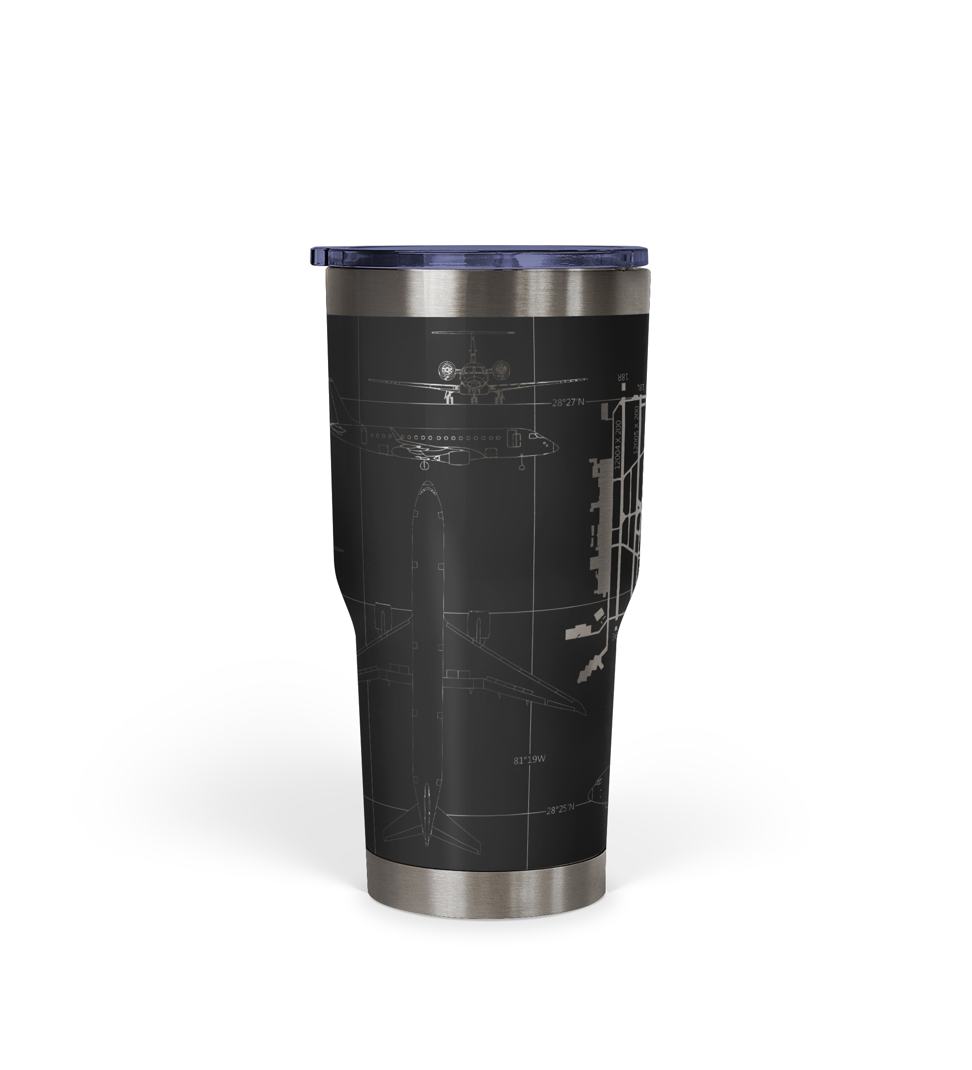 Orlando INTL (MCO) Airport Diagram Tumbler 30oz