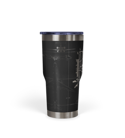 Orlando INTL (MCO) Airport Diagram Tumbler 30oz