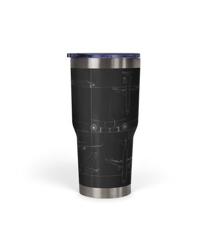 Orlando INTL (MCO) Airport Diagram Tumbler 30oz