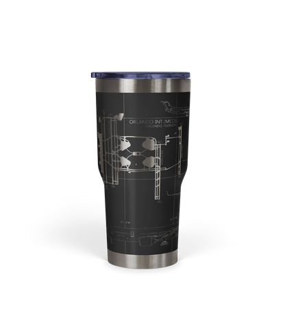 Orlando INTL (MCO) Airport Diagram Tumbler 30oz