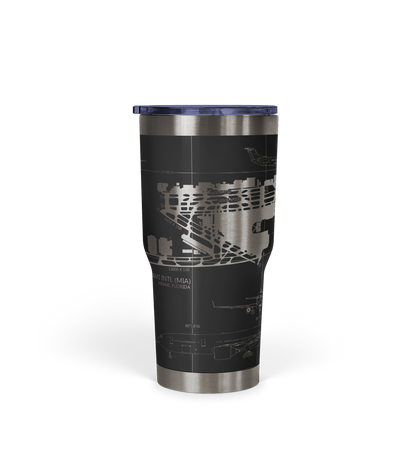 Miami INTL (MIA) Airport Diagram Tumbler 30oz