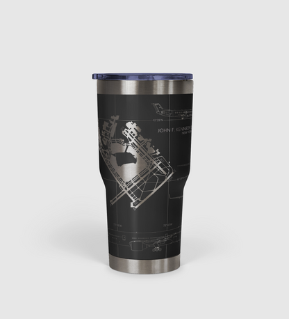 John F. Kennedy International (JFK) Airport Diagram Tumbler 30oz