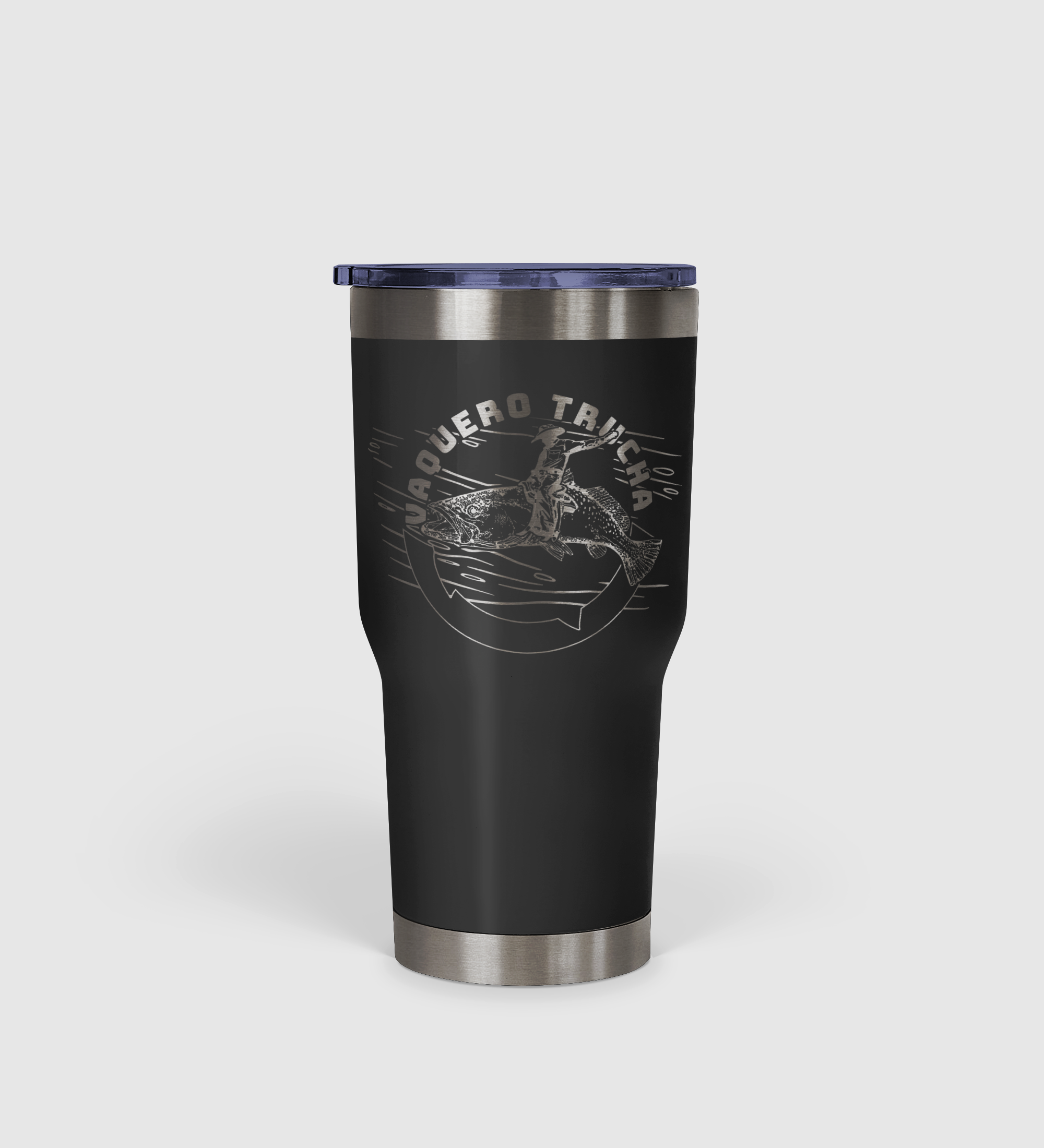 Vaquero Trucha - The Trout Cowboy Tumbler 30oz