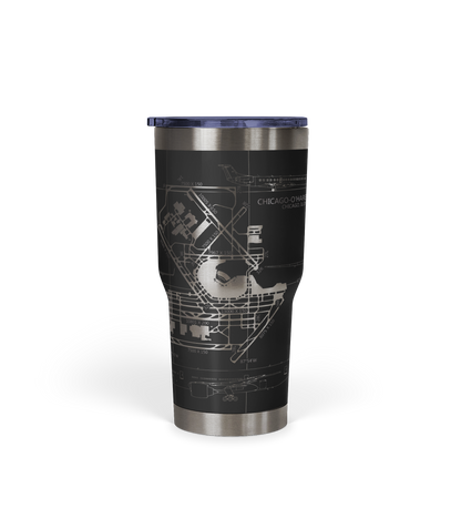 Chicago O'hare (ORD) Airport Diagram Tumbler 30oz