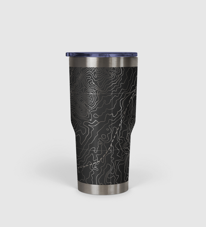 Peak Perspective - The Topo All Over Design Tumbler 30oz