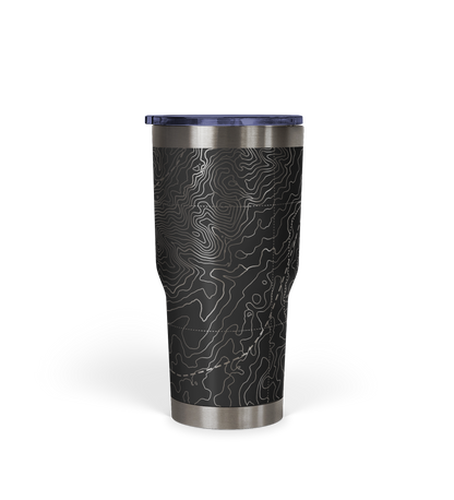 Peak Perspective - The Topo All Over Design Tumbler 30oz