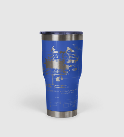 Hartsfield–Jackson Atlanta International (ATL) Airport Diagram Tumbler 30oz