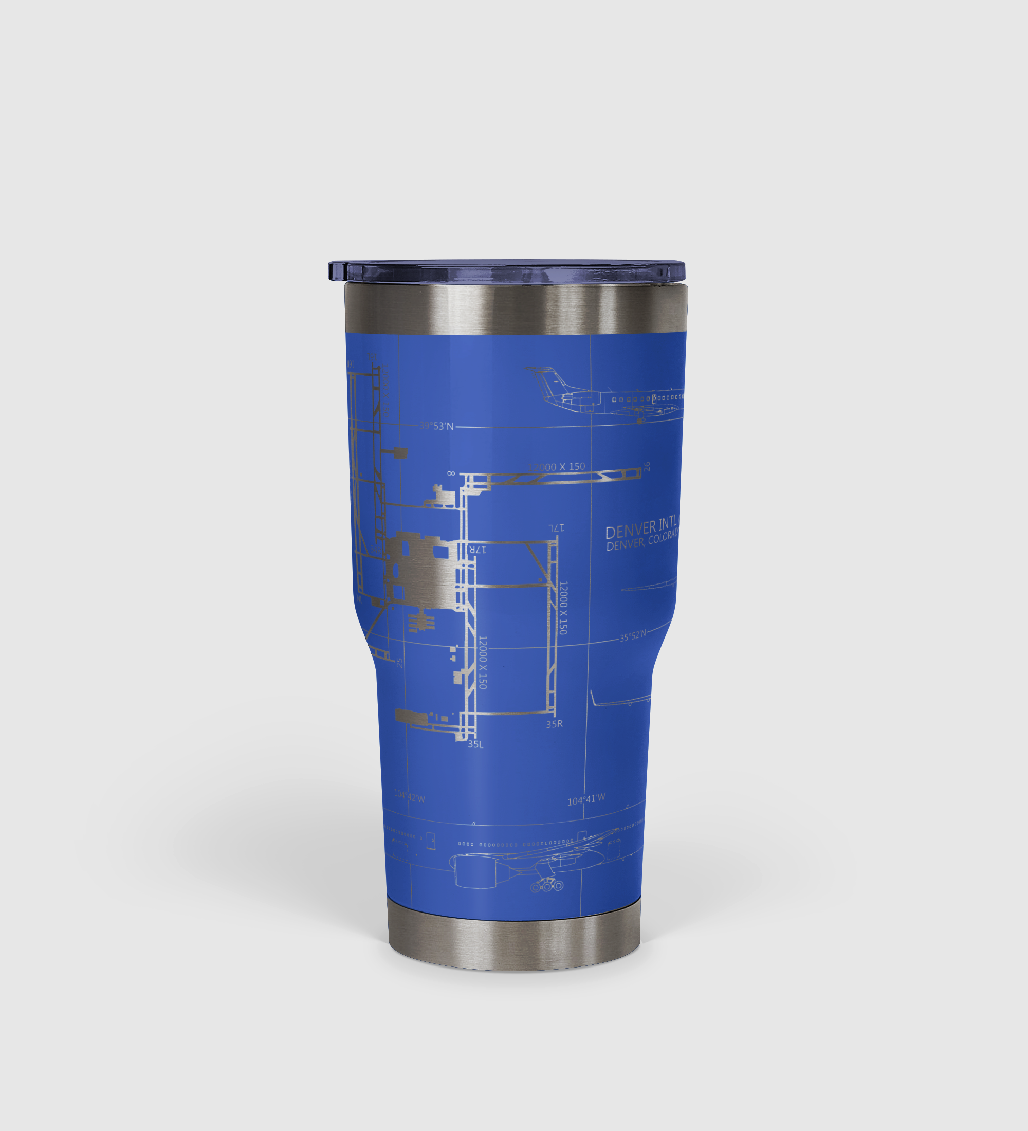 Denver International (DEN) Airport Diagram Tumbler 30oz