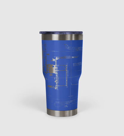 Denver International (DEN) Airport Diagram Tumbler 30oz