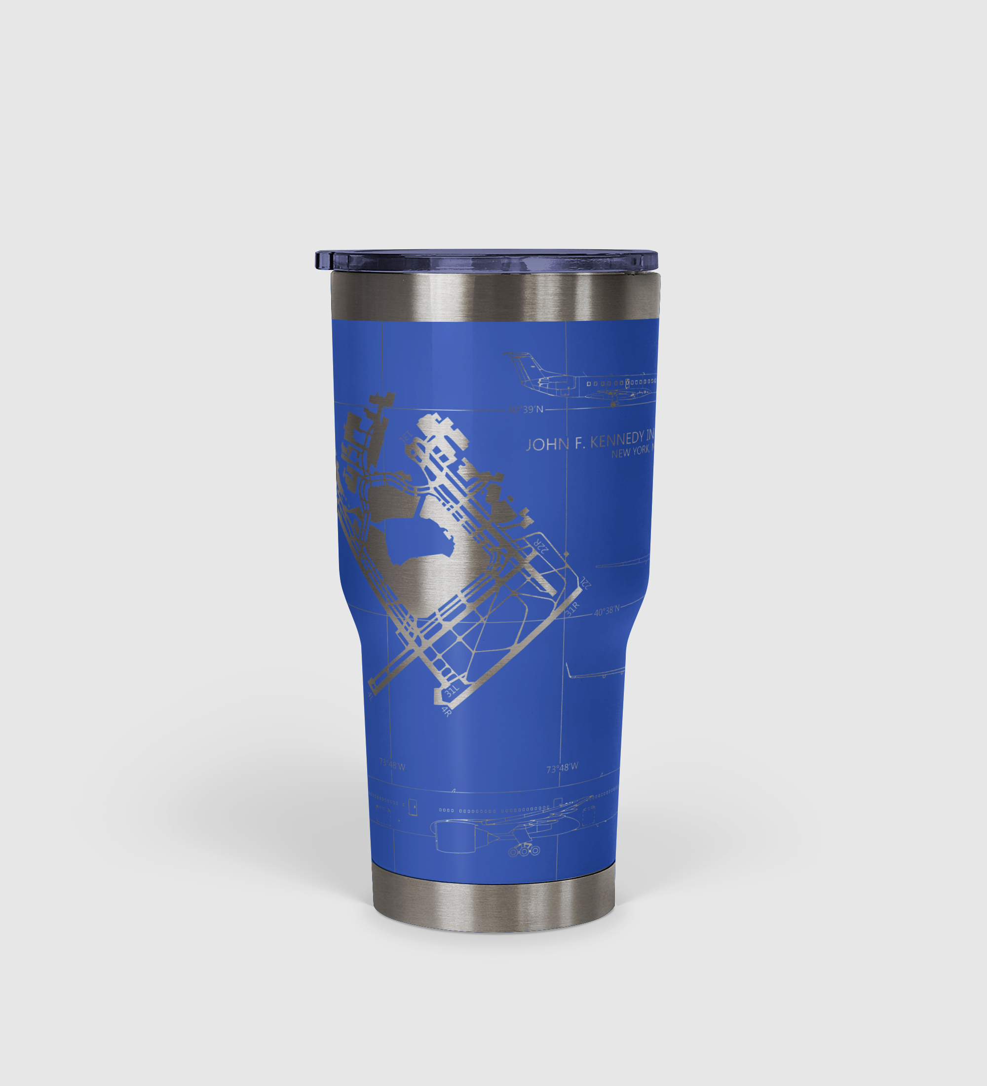 John F. Kennedy International (JFK) Airport Diagram Tumbler 30oz