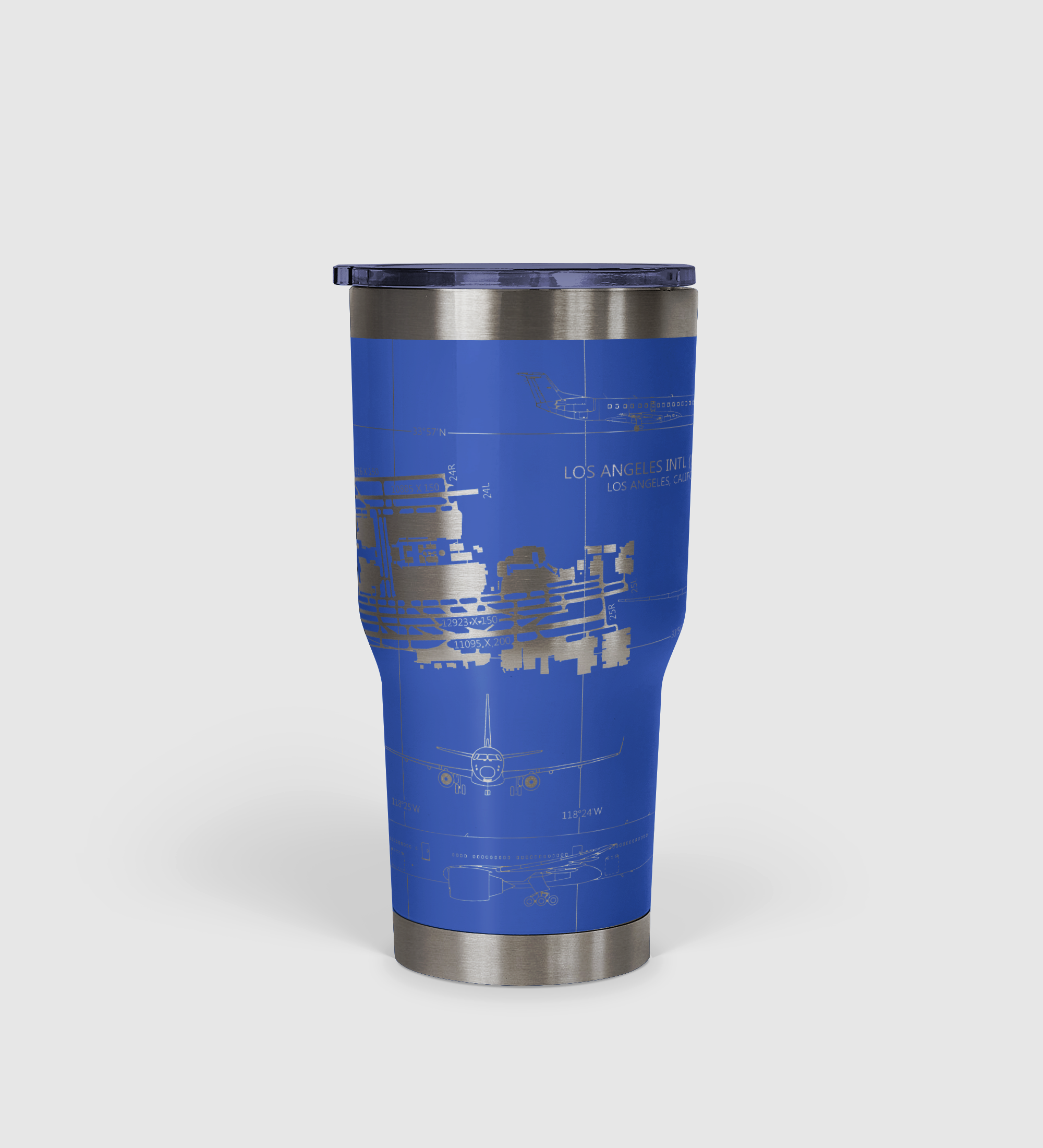 Los Angeles International (LAX) Airport Diagram Tumbler 30oz