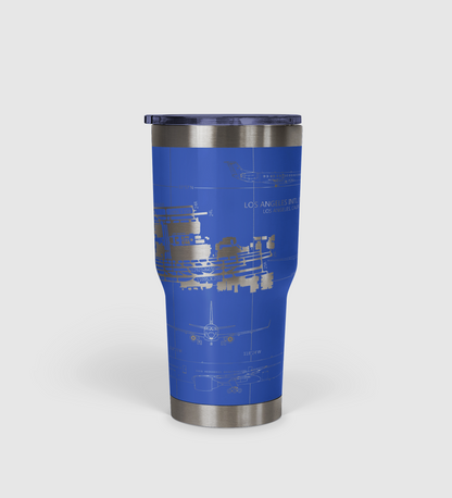 Los Angeles International (LAX) Airport Diagram Tumbler 30oz