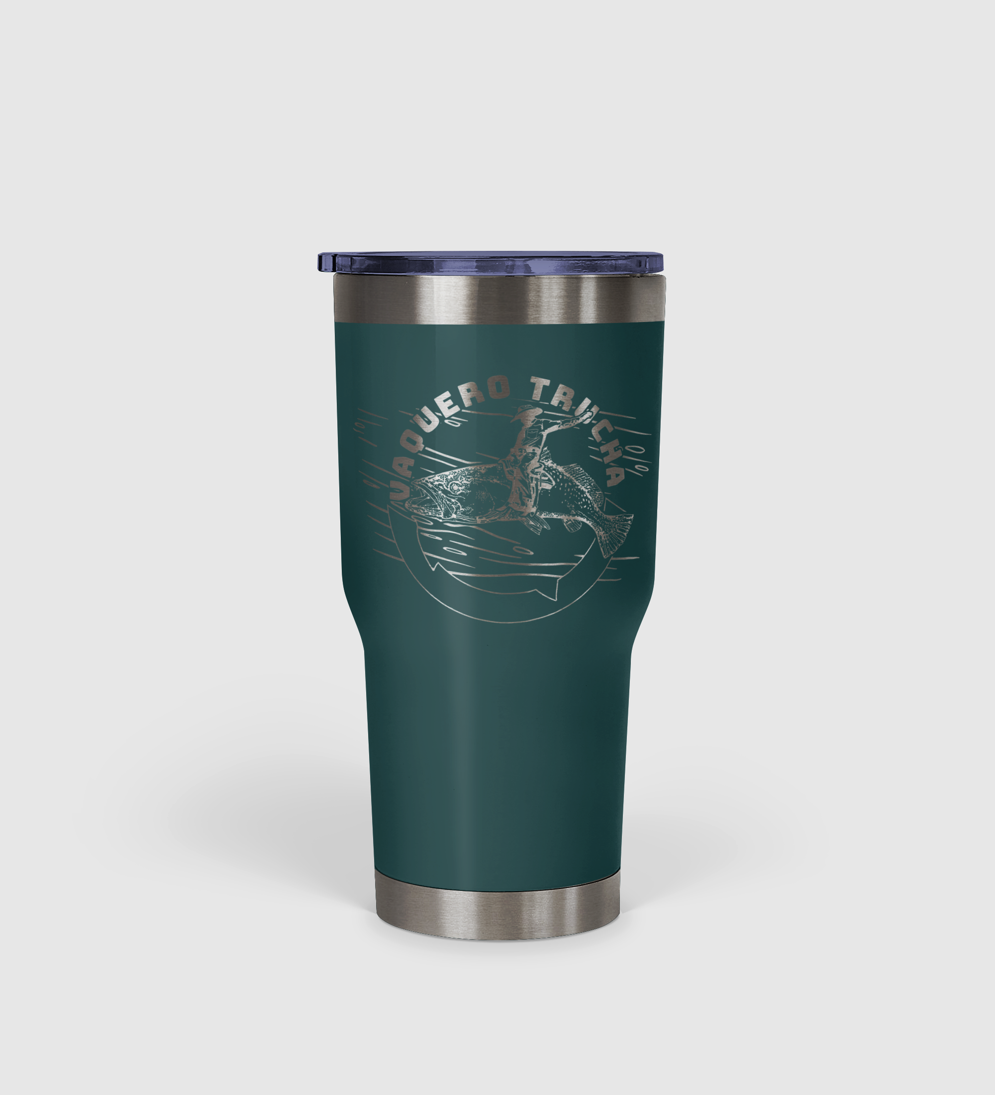 Vaquero Trucha - The Trout Cowboy Tumbler 30oz