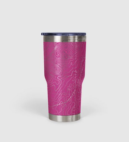 Peak Perspective - The Topo All Over Design Tumbler 30oz