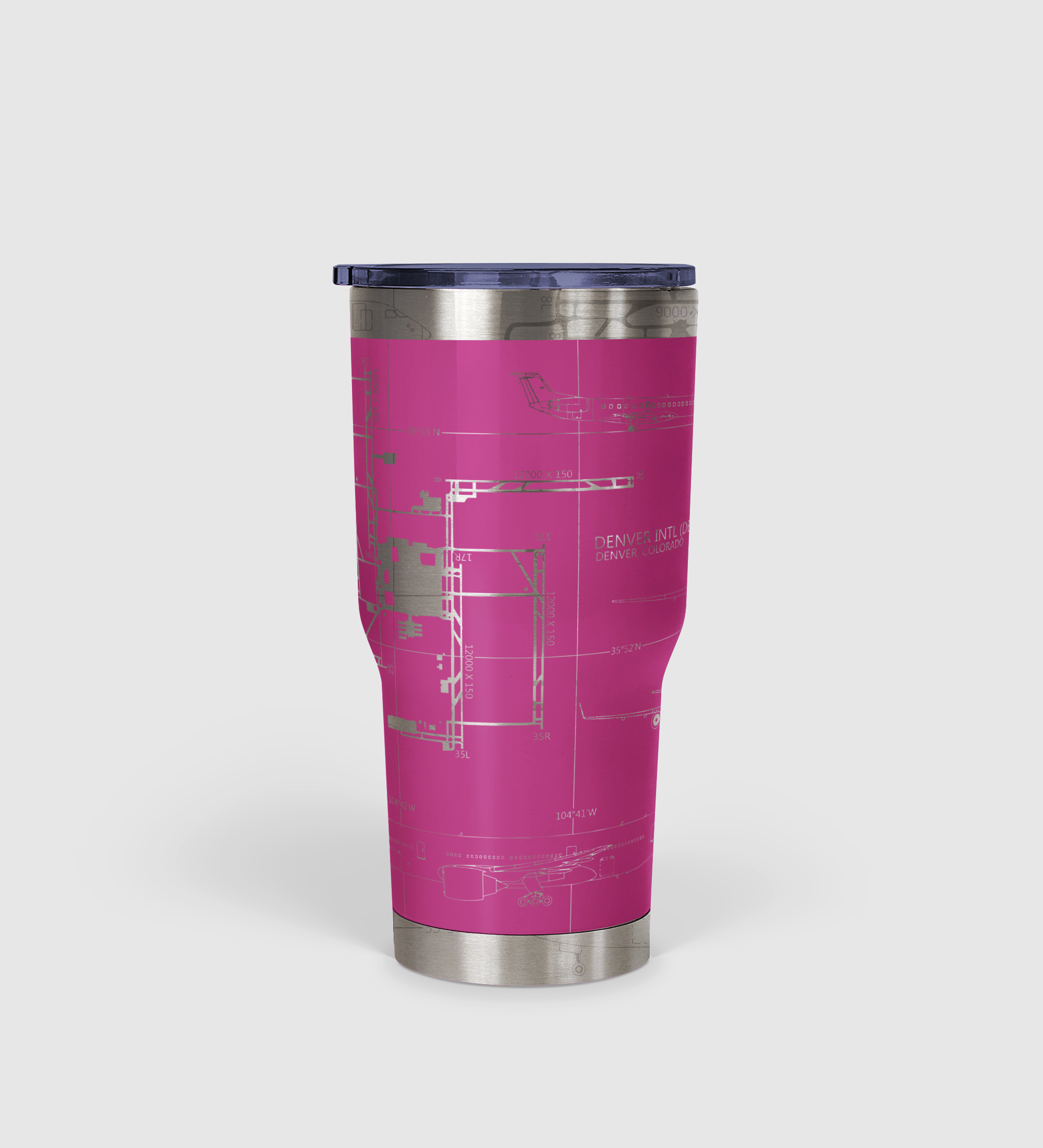 Denver International (DEN) Airport Diagram Tumbler 30oz