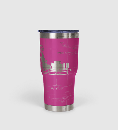 Las Vegas Harry Reid International (LAS) Airport Diagram Tumbler 30oz