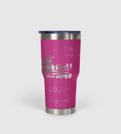 Los Angeles International (LAX) Airport Diagram Tumbler 30oz