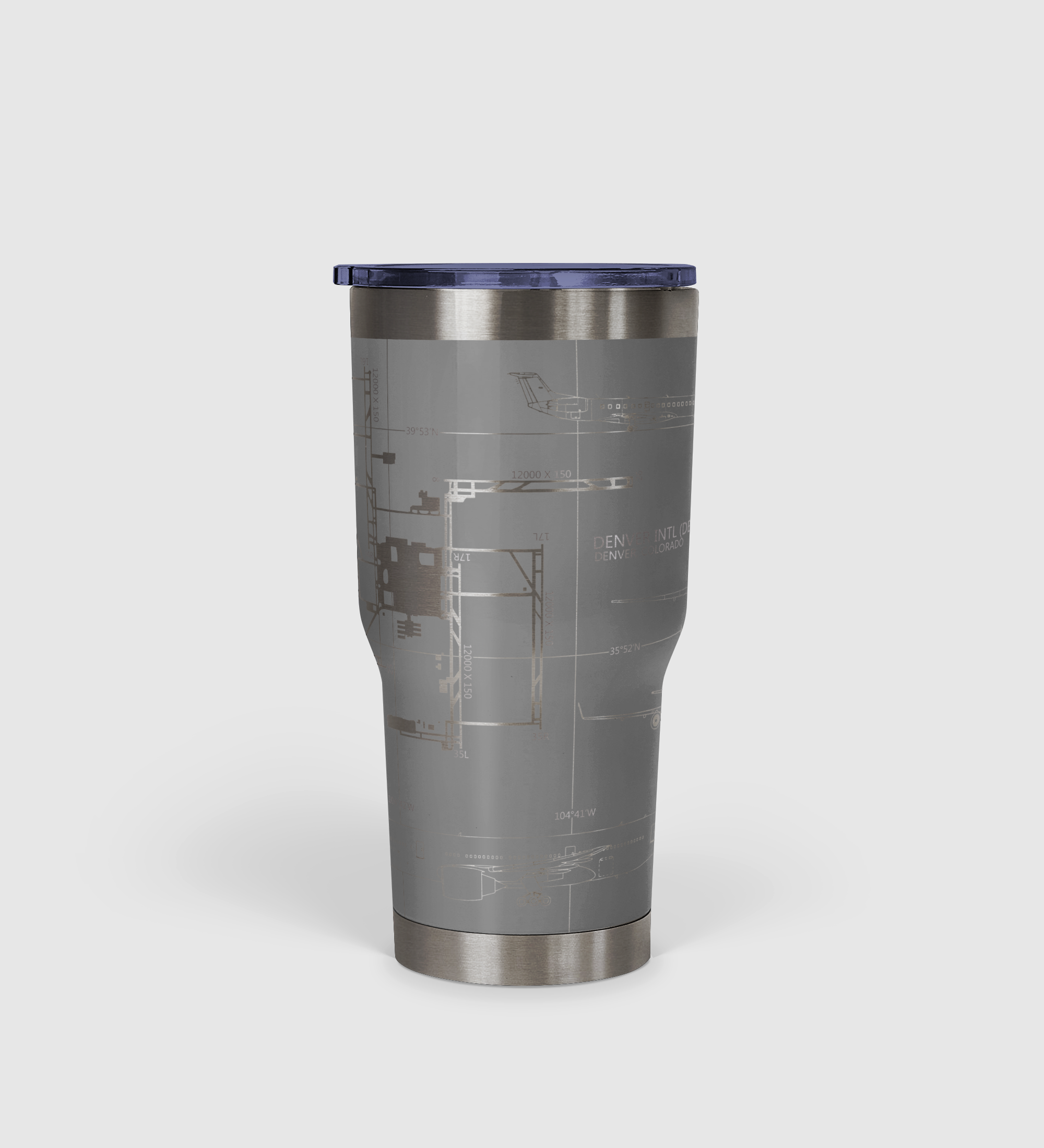 Denver International (DEN) Airport Diagram Tumbler 30oz