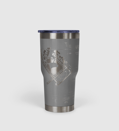 John F. Kennedy International (JFK) Airport Diagram Tumbler 30oz