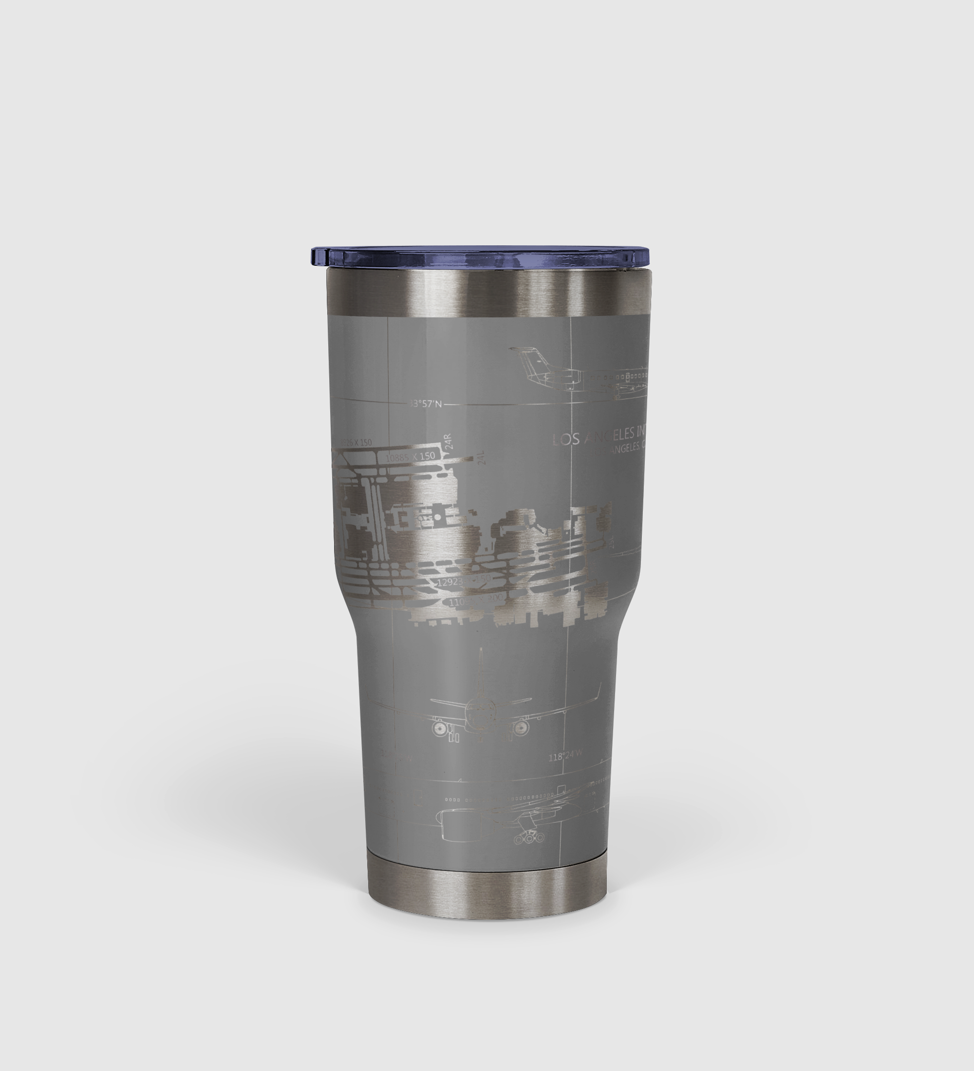 Los Angeles International (LAX) Airport Diagram Tumbler 30oz