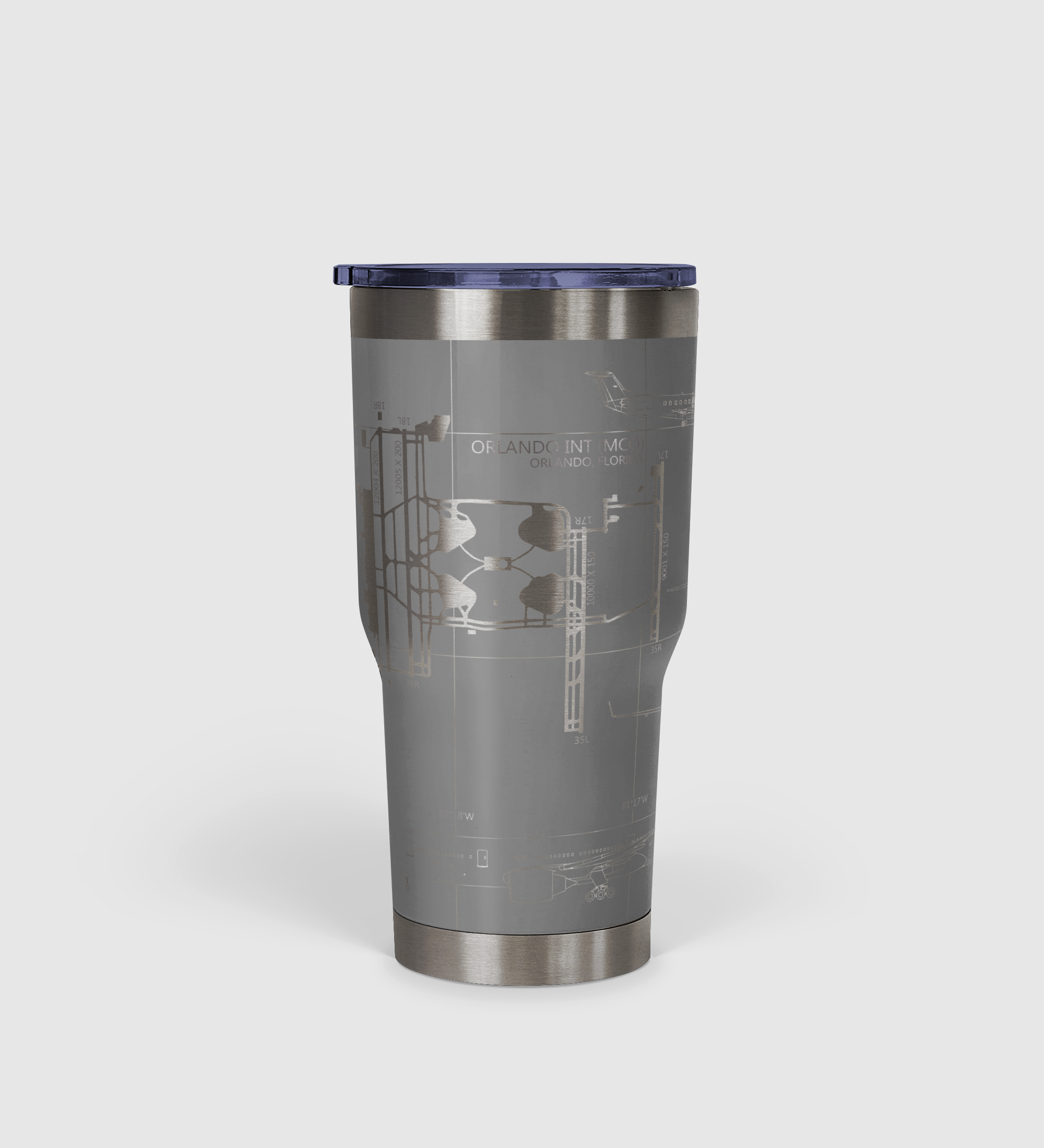 Orlando INTL (MCO) Airport Diagram Tumbler 30oz