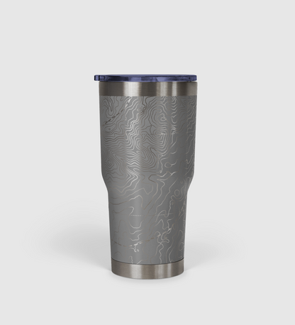 Peak Perspective - The Topo All Over Design Tumbler 30oz