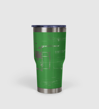 Denver International (DEN) Airport Diagram Tumbler 30oz