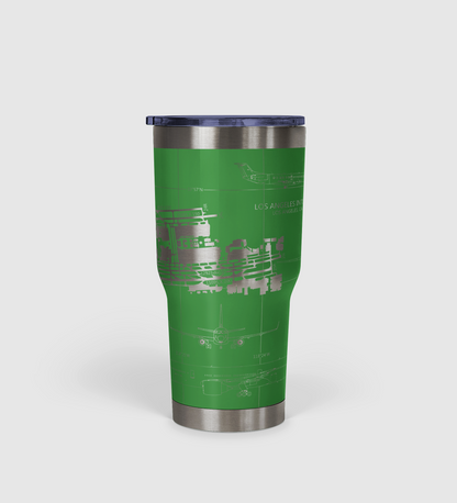 Los Angeles International (LAX) Airport Diagram Tumbler 30oz