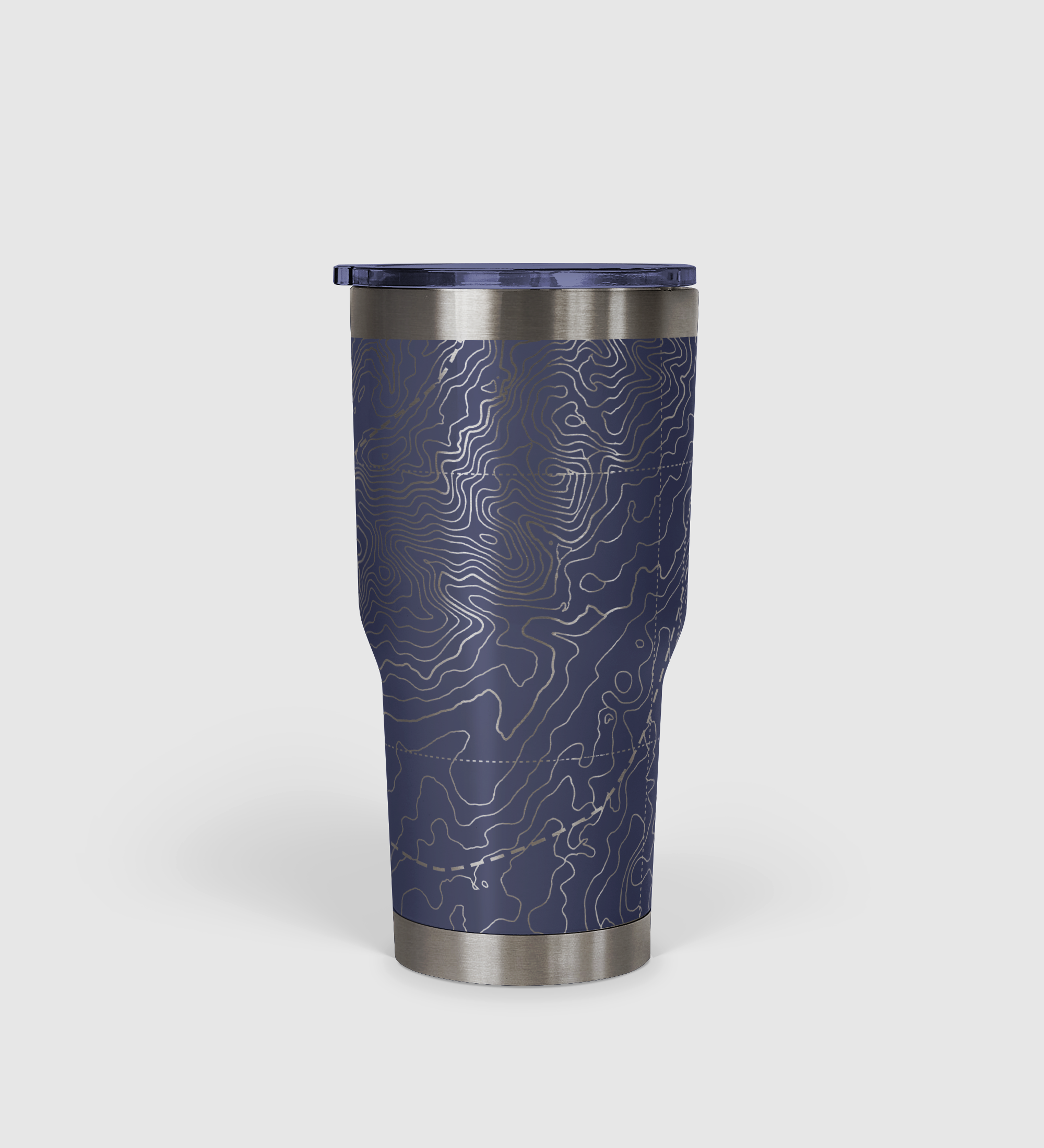 Peak Perspective - The Topo All Over Design Tumbler 30oz