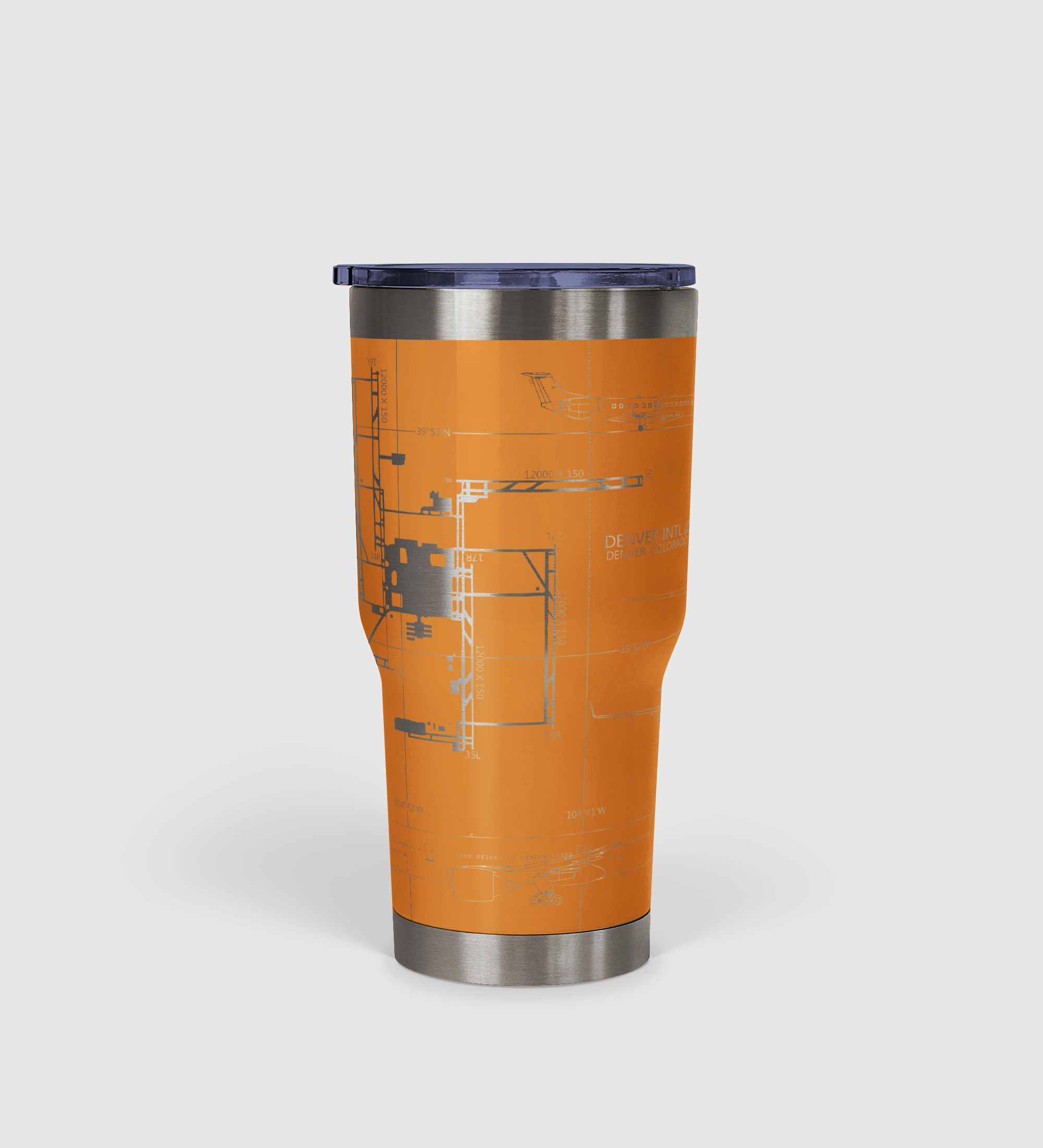 Denver International (DEN) Airport Diagram Tumbler 30oz