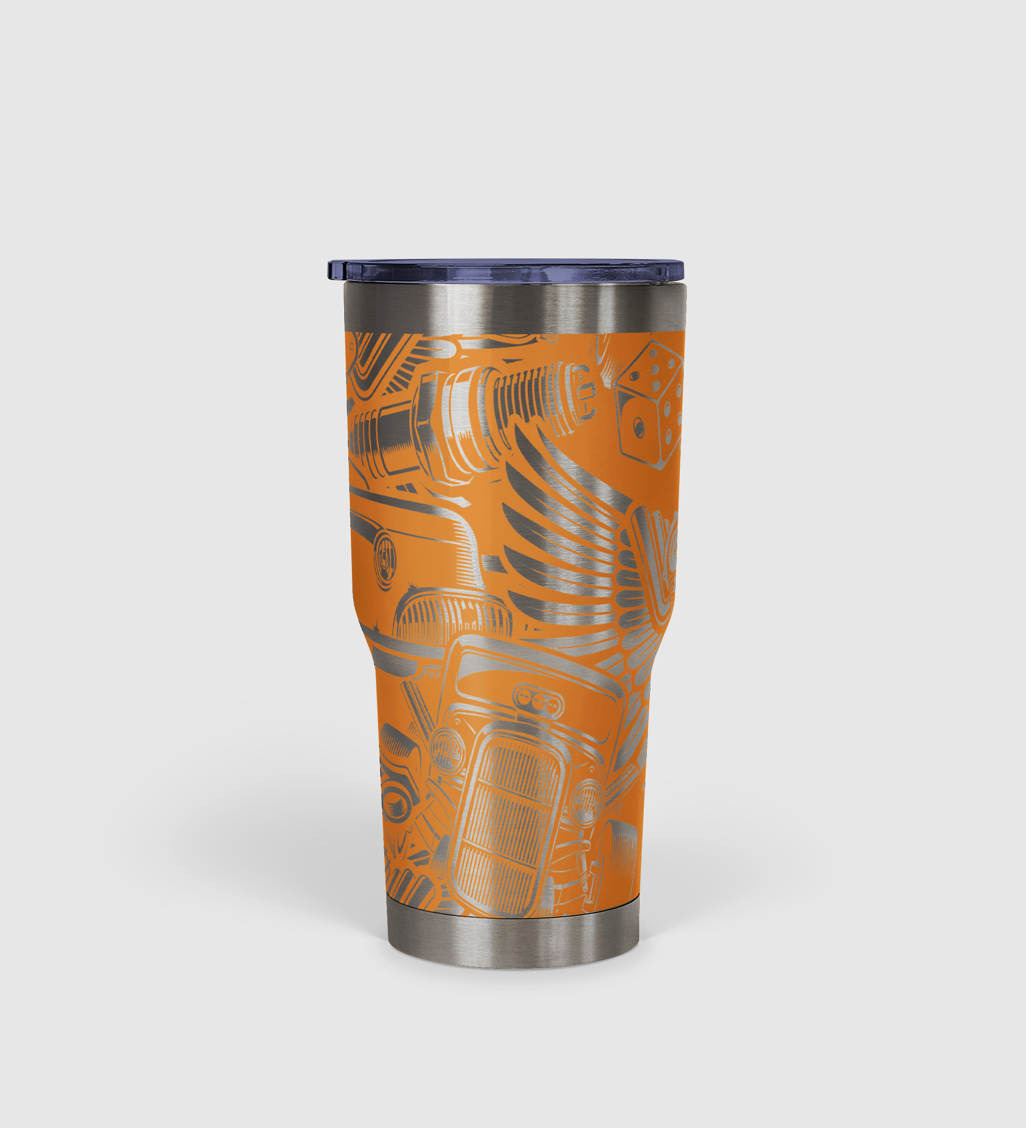 Hot Rod Vintage Automotive Tumbler 30oz