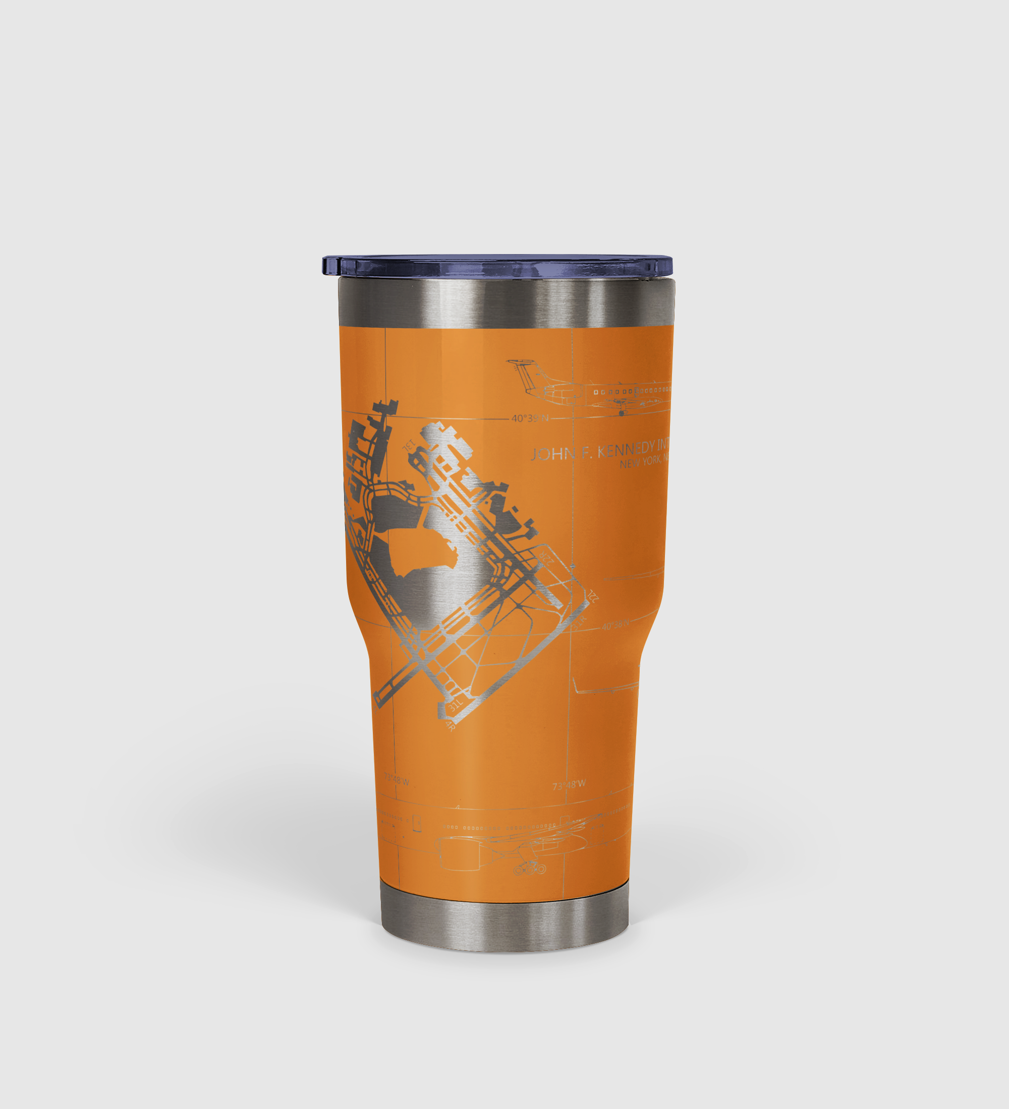 John F. Kennedy International (JFK) Airport Diagram Tumbler 30oz